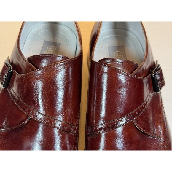 Size 11 Giovanni Amato Brown Leather Monk Strap Dress Shoes main image 6